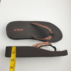 Teva Ventura thong flip-flops wedge platform sandals women's size 10